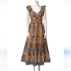 Caroline Constas Tiered Floral Dress Size XS